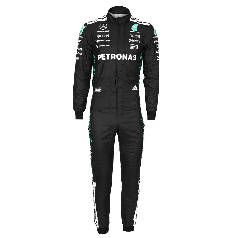 Sponsor detail on Dash Racegear Kimi Antonelli 2025 Mercedes F1-inspired race suit