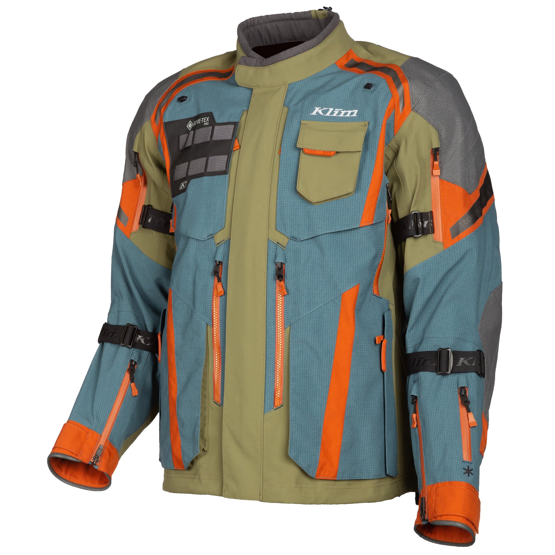 Klim Badlands Pro A3 Gore-Tex Textile Jacket - Petrol / Potter's Clay by Klim - clearance motorcycle jacket