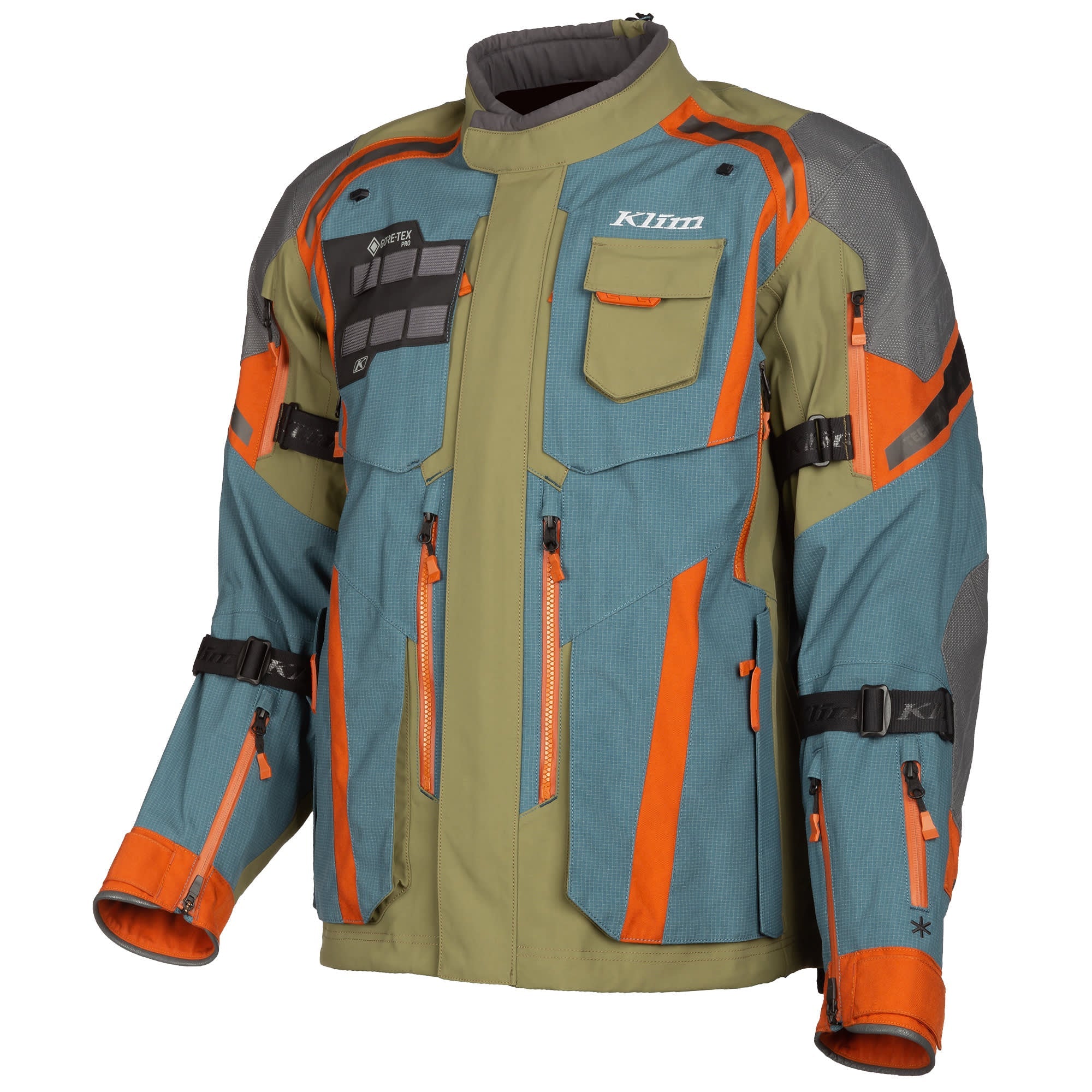 Klim Badlands Pro A3 Gore-Tex Textile Jacket - Petrol / Potter's Clay by Klim - clearance motorcycle jacket