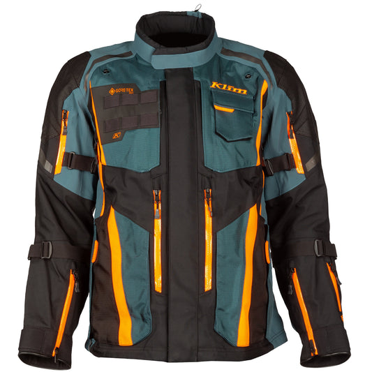 Klim Badlands Pro V4 Gore-Tex Jacket - Petrol / Strike Orange by Klim - clearance motorcycle jacket