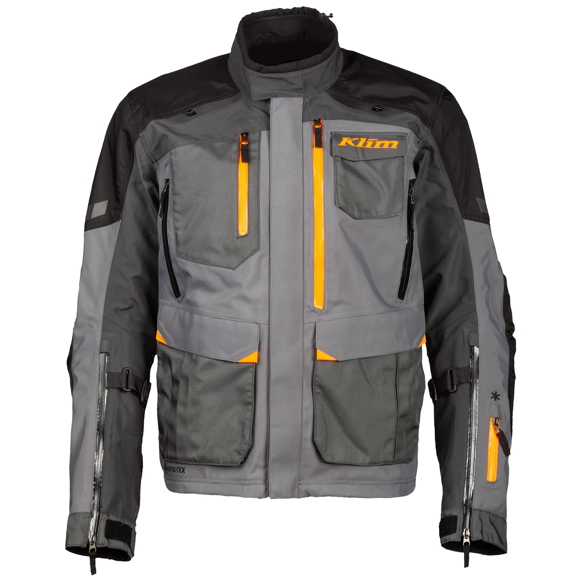 Klim Carlsbad V3 Gore-Tex CE Textile Jacket - Asphalt / Strike Orange by Klim - clearance motorcycle jacket