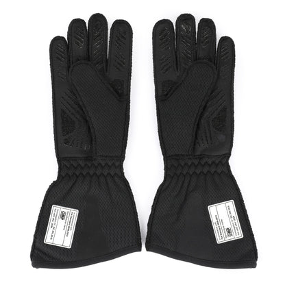 Palm view of Lance Stroll 2024 Aston Martin F1-inspired race gloves with grip panels