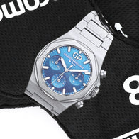 Girard-Perregaux watch graphic on Lance Stroll 2024 Aston Martin F1-inspired race glove