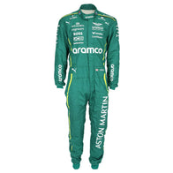Maaden, Cognizant, BOSS and JCB logos on Lance Stroll’s 2025 F1 race suit – Dash Racegear.