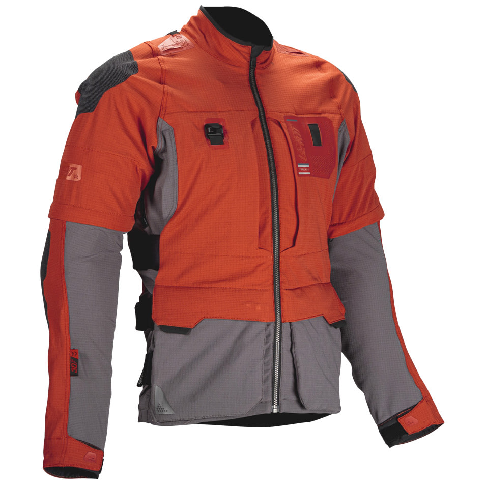 Leatt ADV 5.5 Rally Textile Jacket - Burn Red by Leatt - clearance motorcycle jacket
