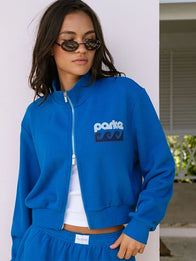 Parke Summerland Zip Up Jacket Jacket unisex detail view 4 | Dash Racegear — 2026 Parke Summerland bomber jacket with full zip closure and clean mockneck design for easy styling.