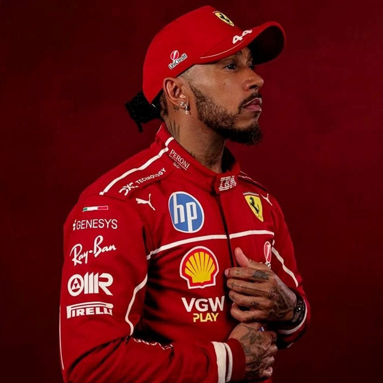 2025 Lewis Hamilton Ferrari F1 Replica Race Suit Dash Racegear product image 1