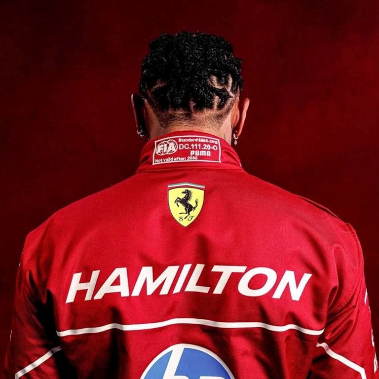 2025 Lewis Hamilton Ferrari F1 Replica Race Suit Dash Racegear product image 4