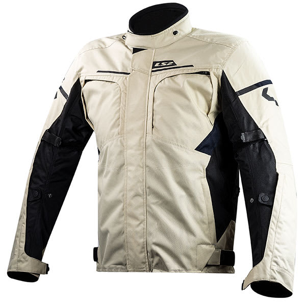 LS2 Endurance Textile Jacket - Sand / Black / Blue by LS2 - clearance motorcycle jacket