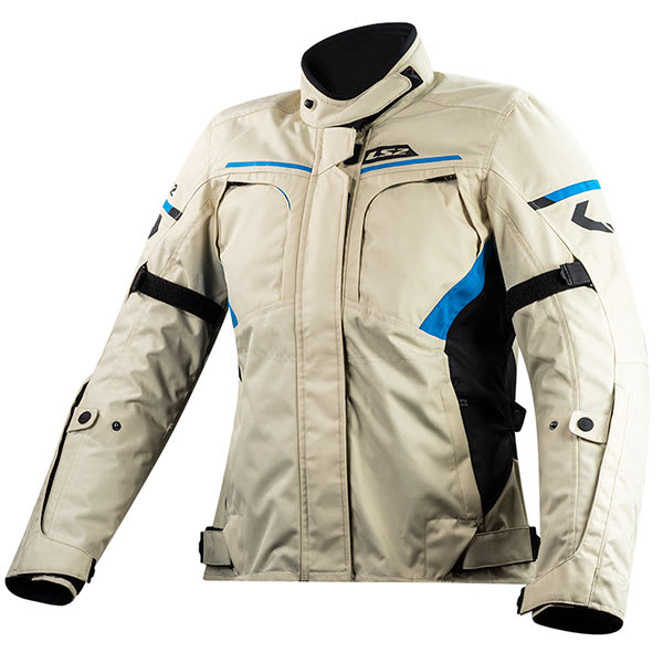 LS2 Ladies Endurance Textile Jacket - Sand / Black / Blue by LS2 - clearance motorcycle jacket
