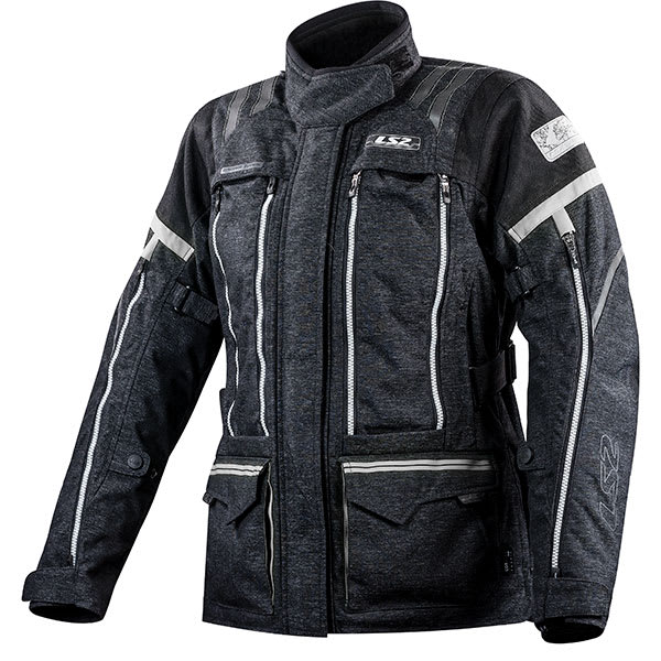 LS2 Ladies Nevada Textile Jacket - Black / Dark Grey by LS2 - clearance motorcycle jacket