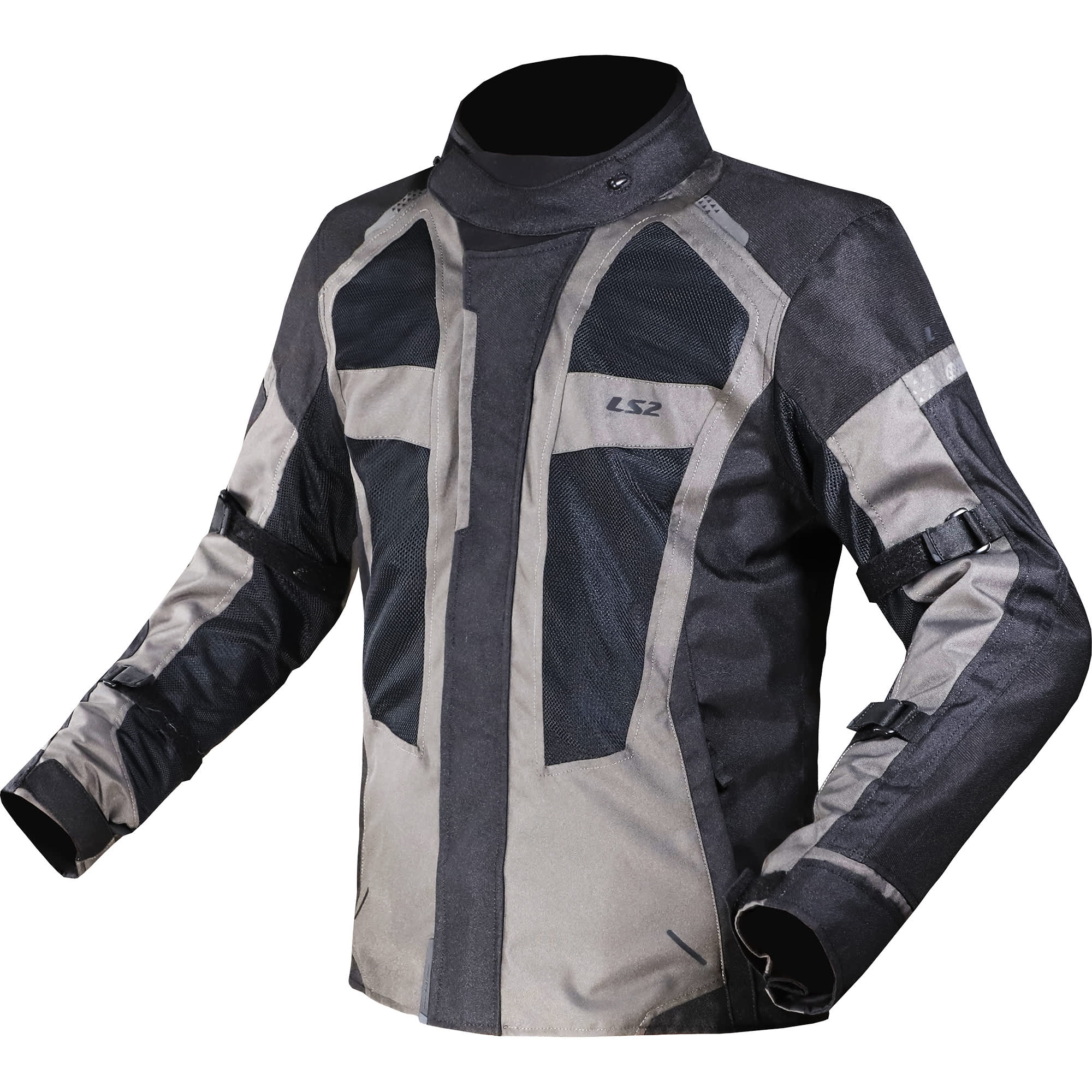 LS2 Scout Textile Jacket - Black / Dark Grey by LS2 - clearance motorcycle jacket
