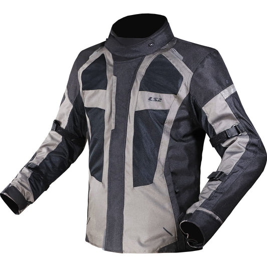 LS2 Scout Textile Jacket - Black / Dark Grey by LS2 - clearance motorcycle jacket