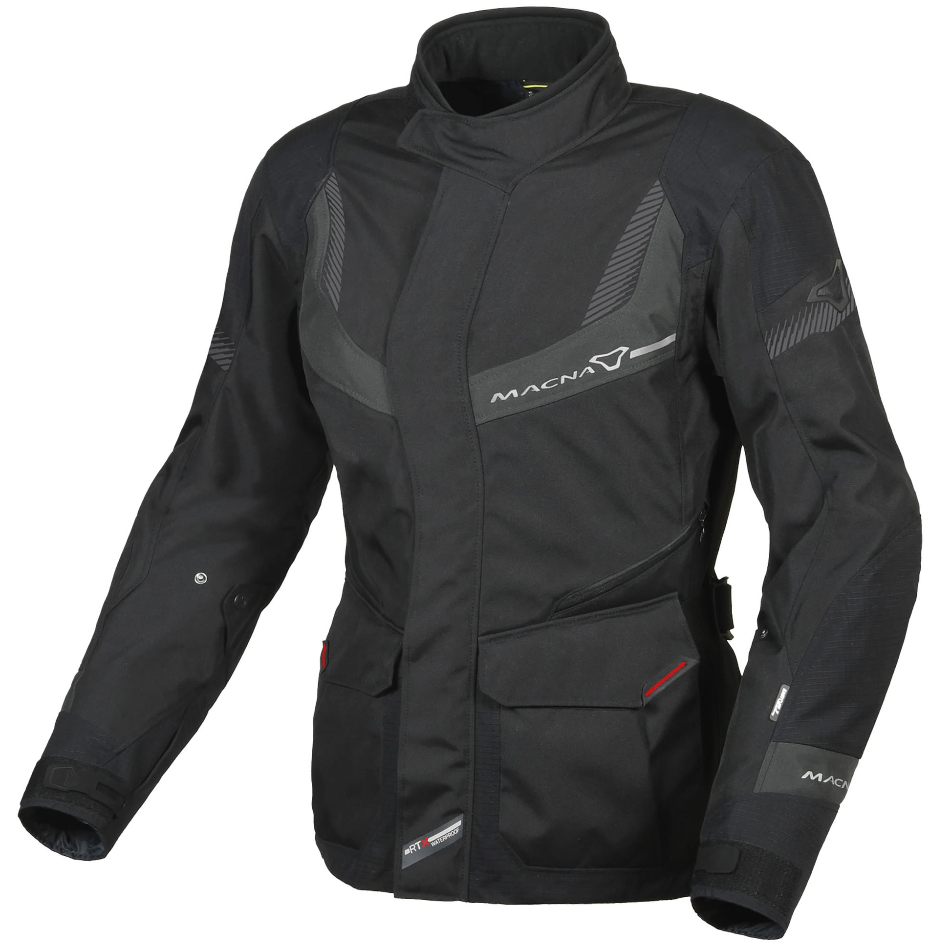 Macna Ladies Rancher Textile Jacket - Black / Grey by Macna - clearance motorcycle jacket