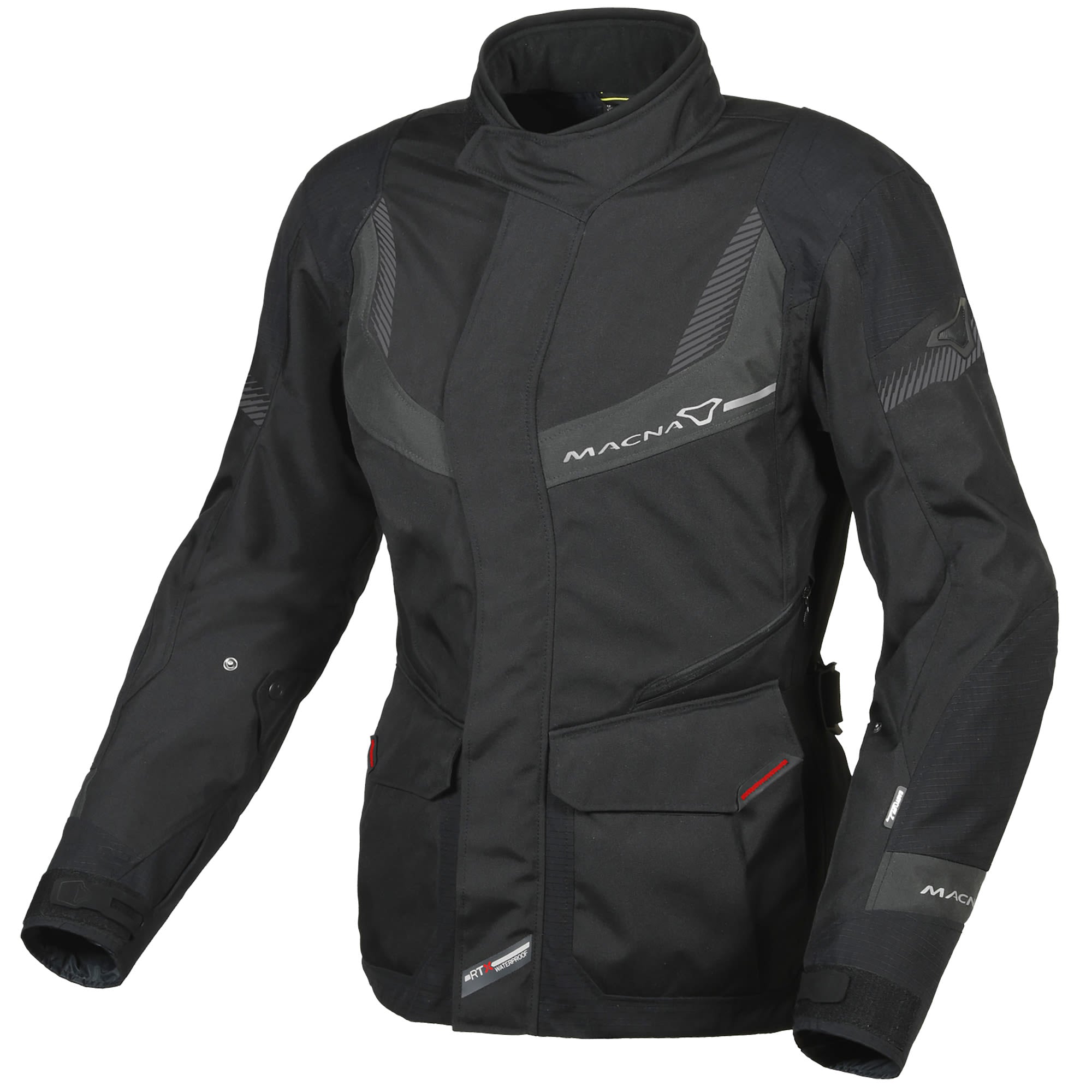 Macna Ladies Rancher Textile Jacket - Black / Grey by Macna - clearance motorcycle jacket
