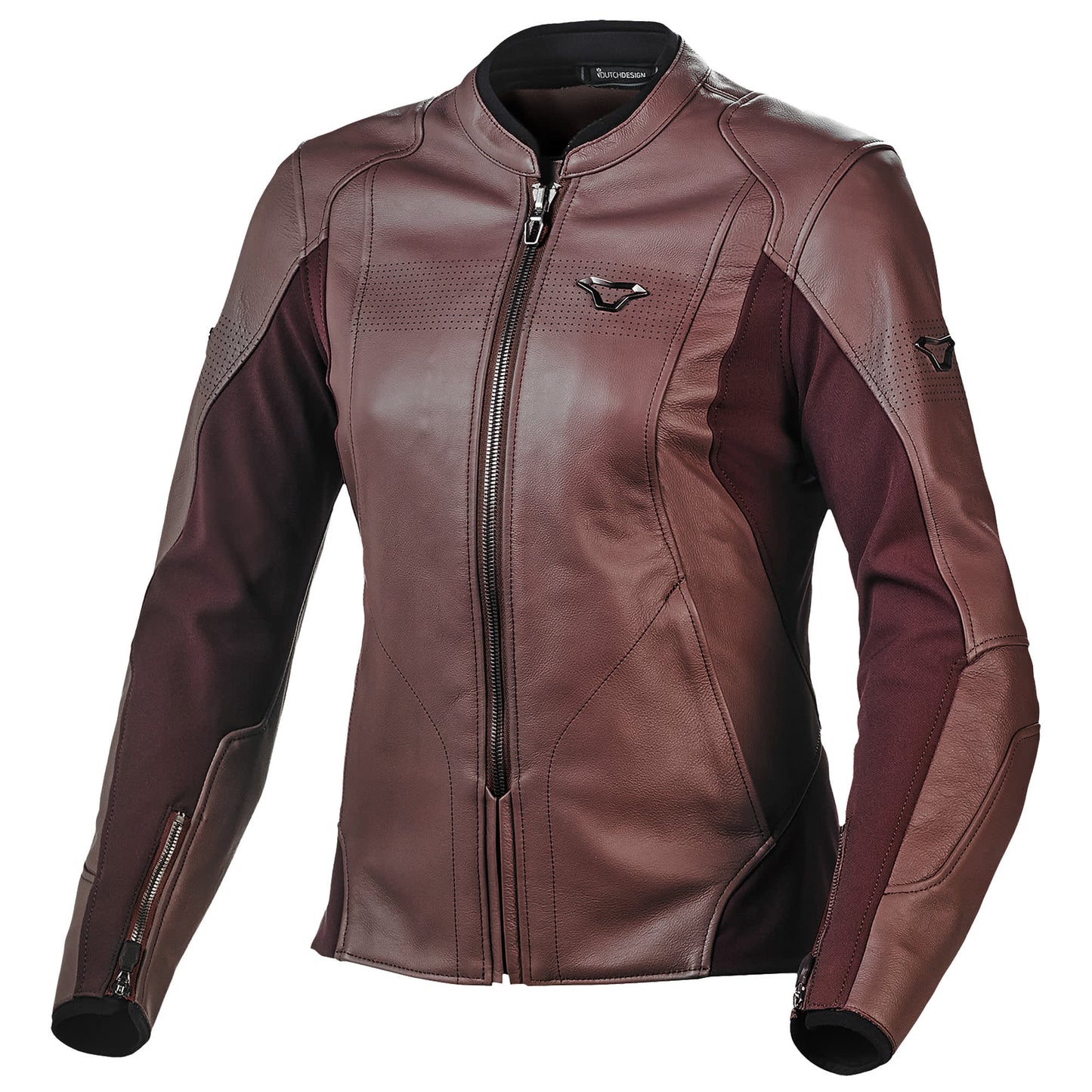 Macna Ladies Tequilla Leather Jacket - Dark Pink by Macna - clearance motorcycle jacket