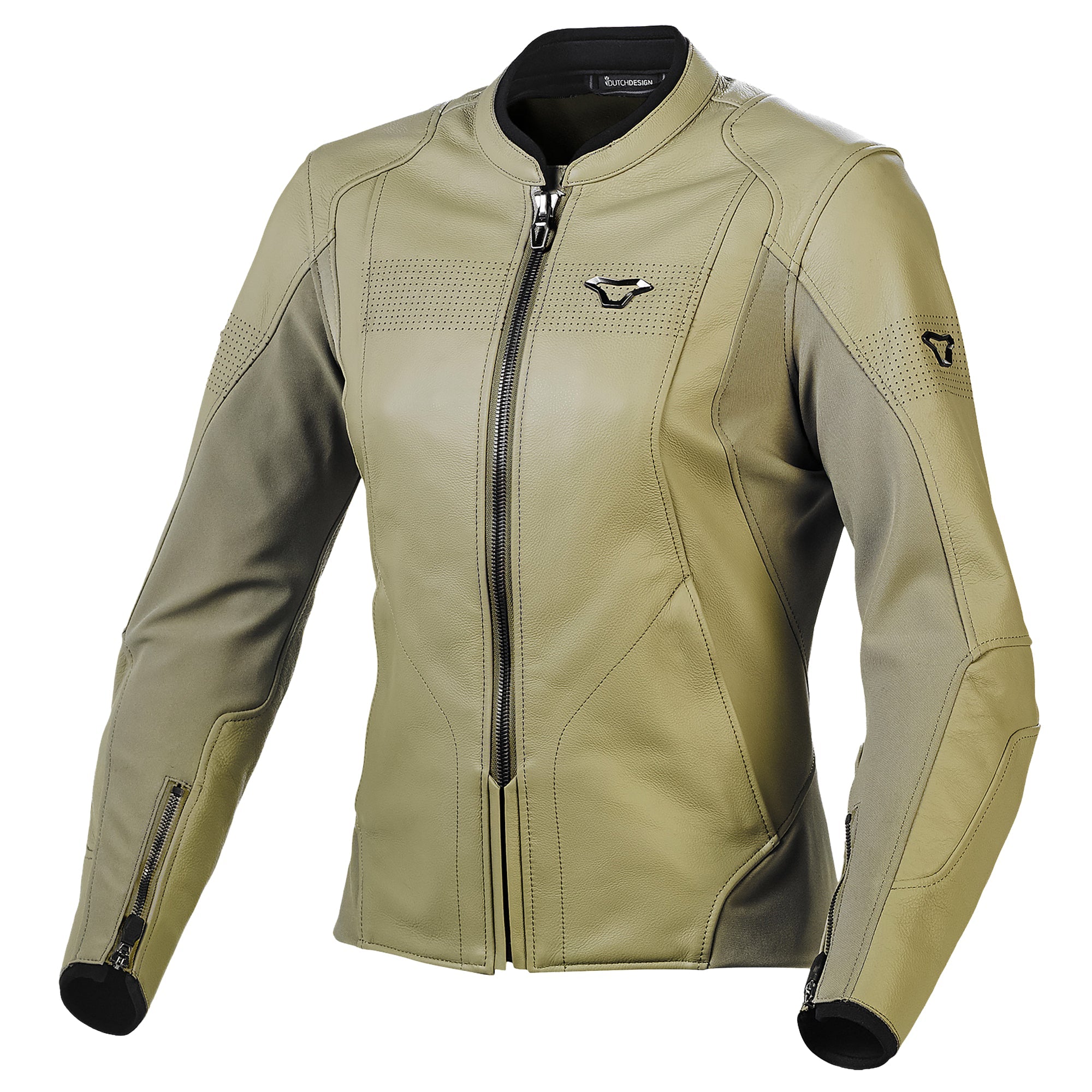 Macna Ladies Tequilla Leather Jacket - Olive by Macna - clearance motorcycle jacket