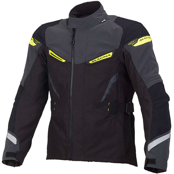 Macna Myth Textile Jacket - Night Eye / Black / Yellow by Macna - clearance motorcycle jacket