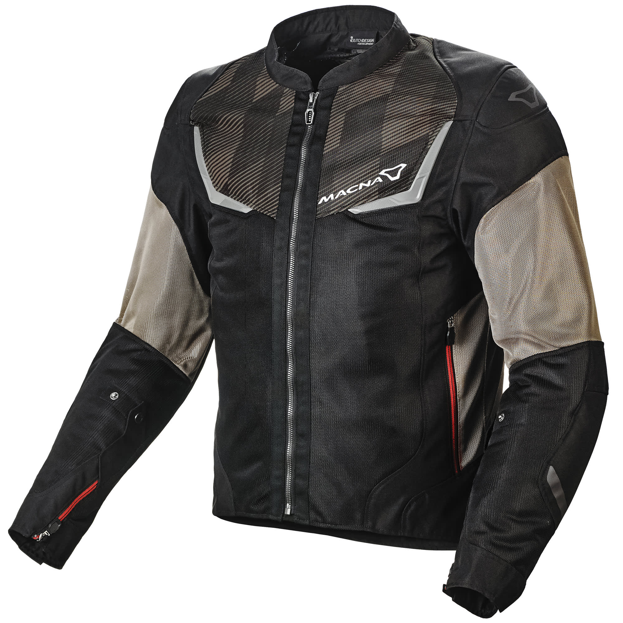 Macna Orcano Textile Jacket - Olive / Black by Macna - clearance motorcycle jacket