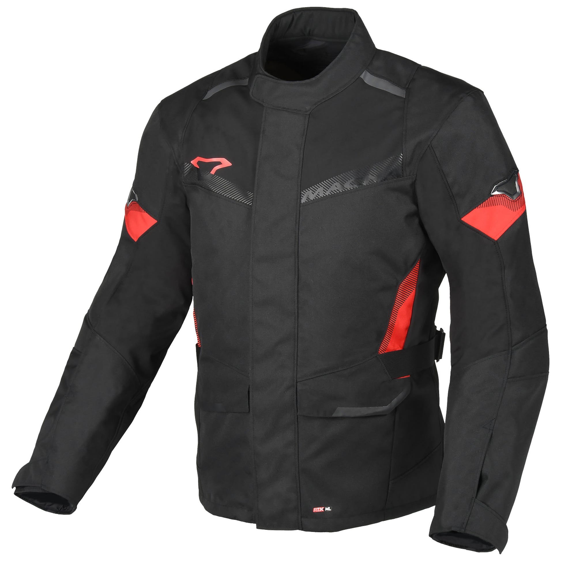 Macna Vaulture Textile Jacket - Black / Red by Macna - clearance motorcycle jacket