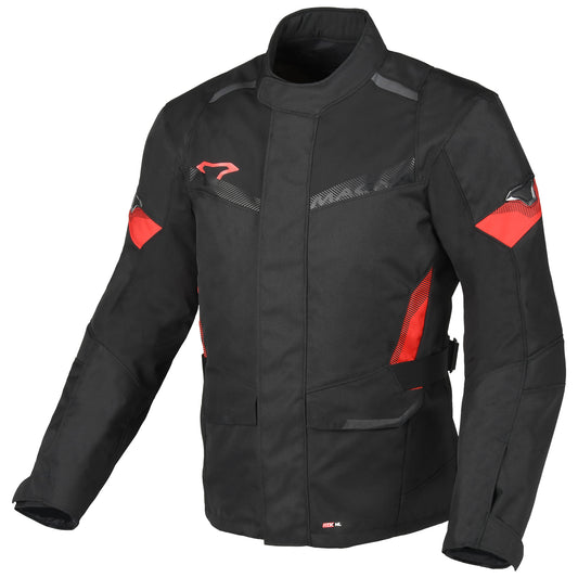 Macna Vaulture Textile Jacket - Black / Red by Macna - clearance motorcycle jacket