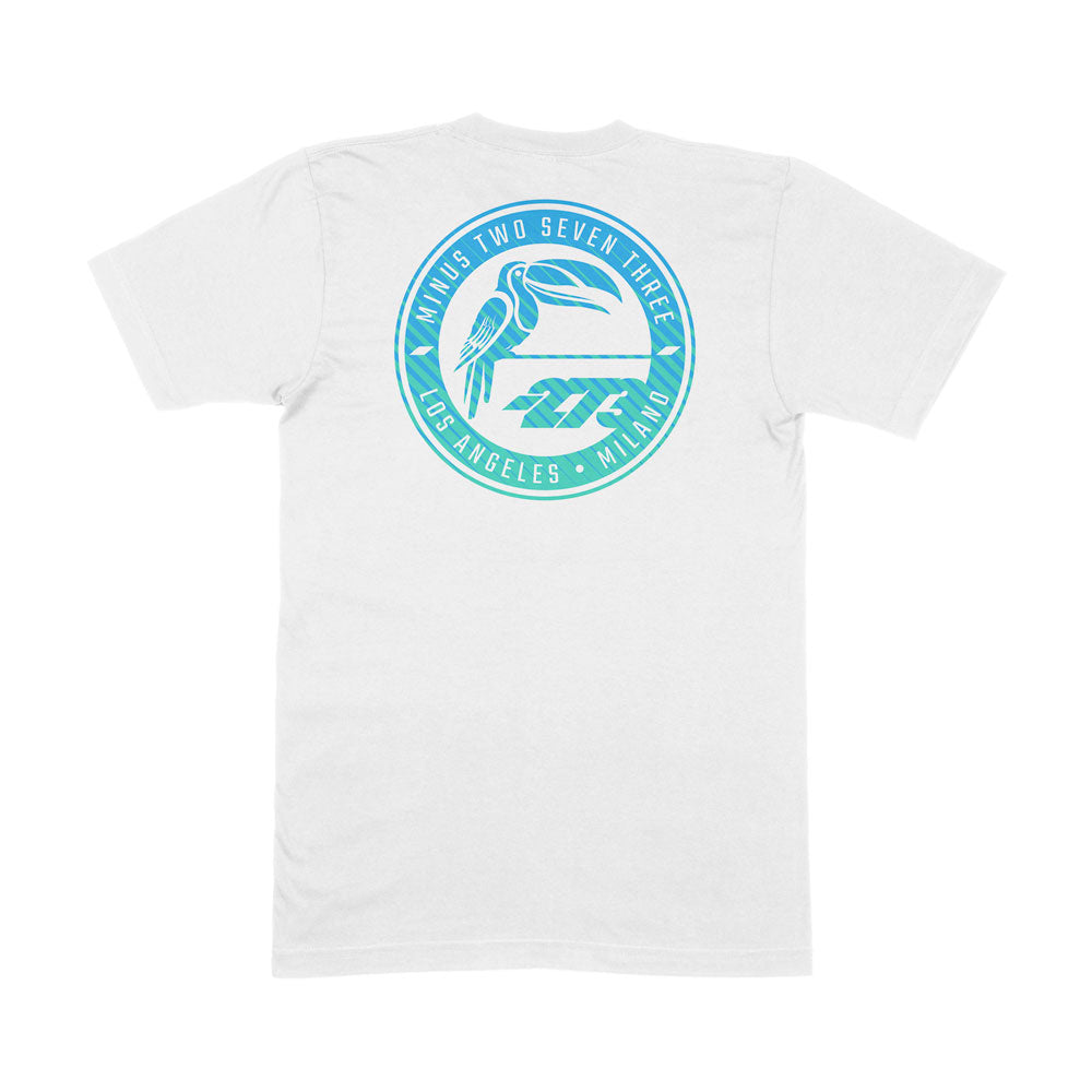 MANAUS Tee White/Cyan/Turquoise - Tee Shirt | DASH RACEGEAR