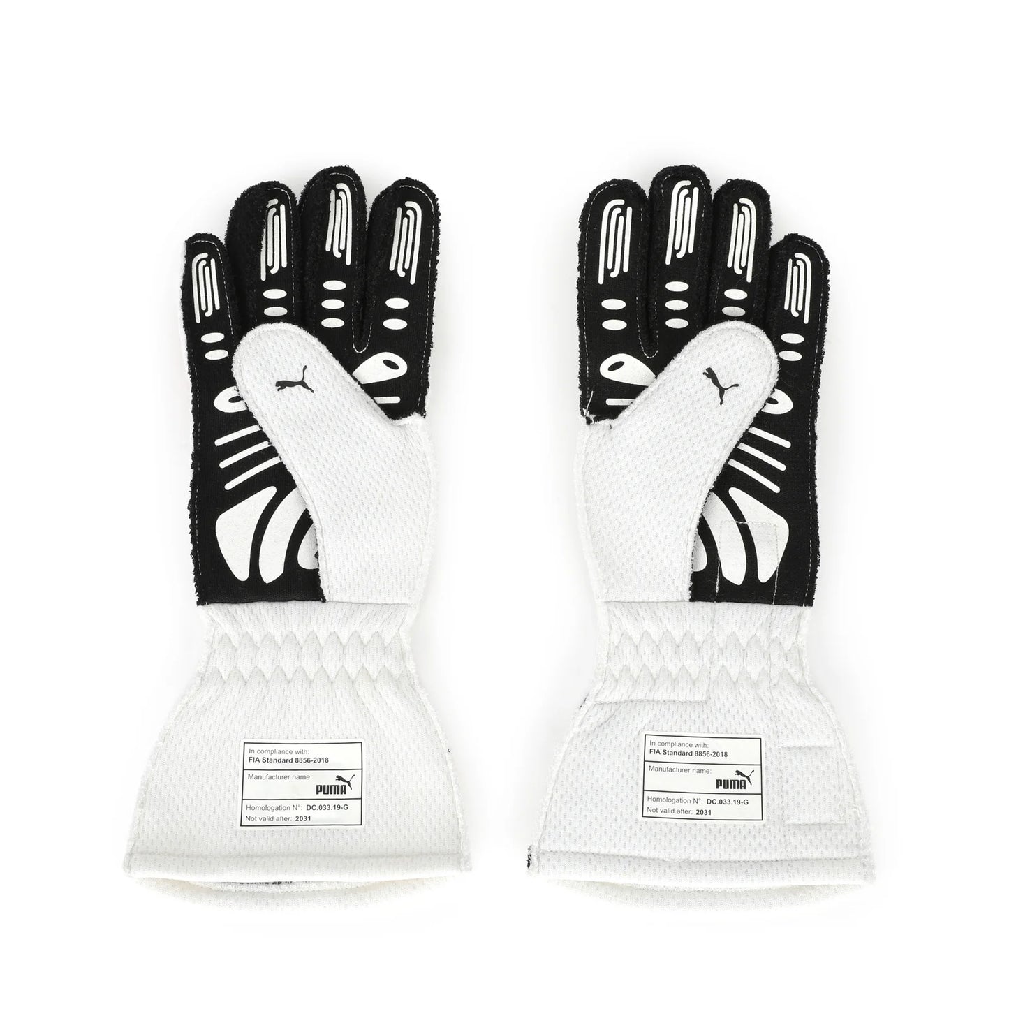 Palm view of Max Verstappen’s 2021 Red Bull Racing Turkish GP gloves – Dash Racegear.