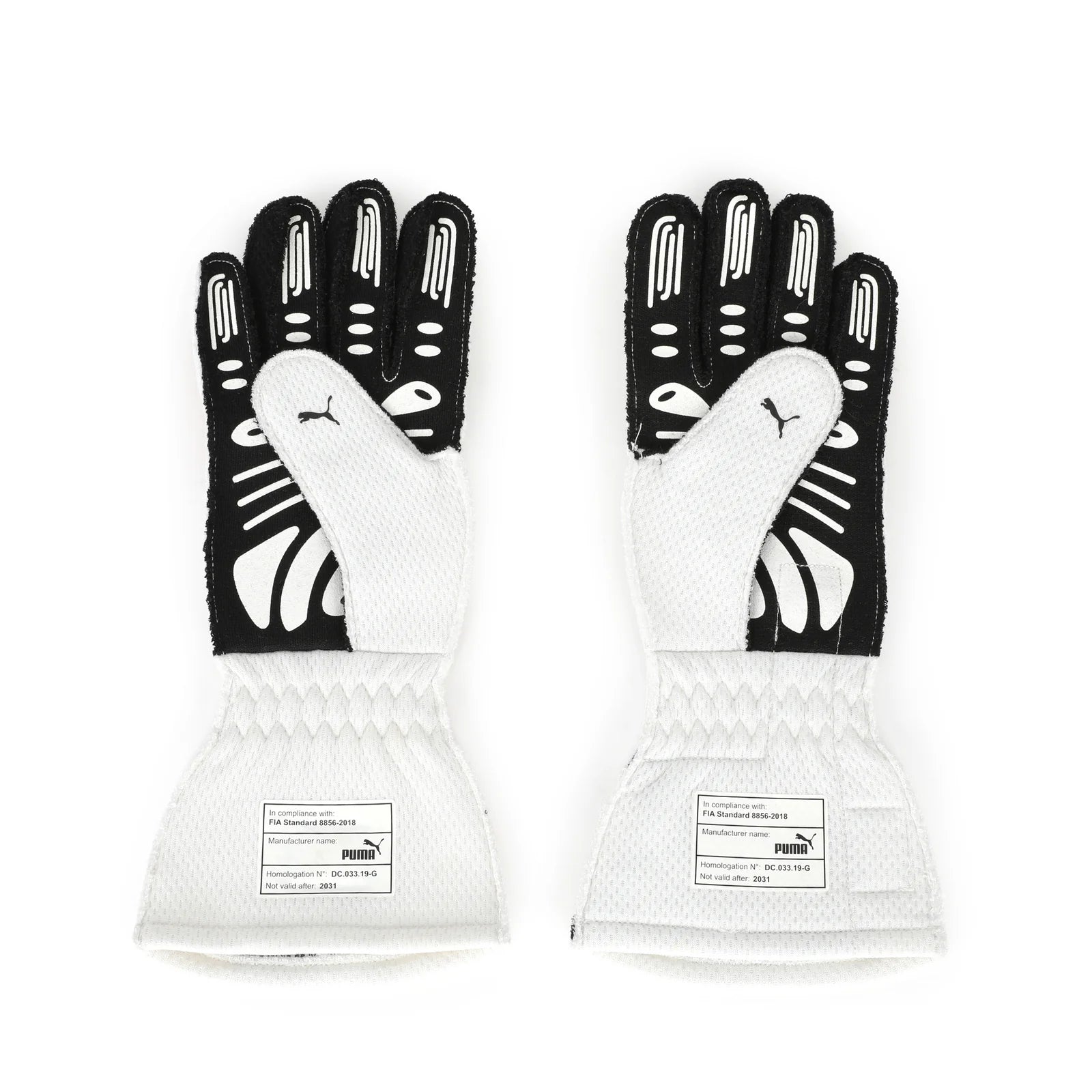 Palm view of Max Verstappen’s 2021 Red Bull Racing Turkish GP gloves – Dash Racegear.