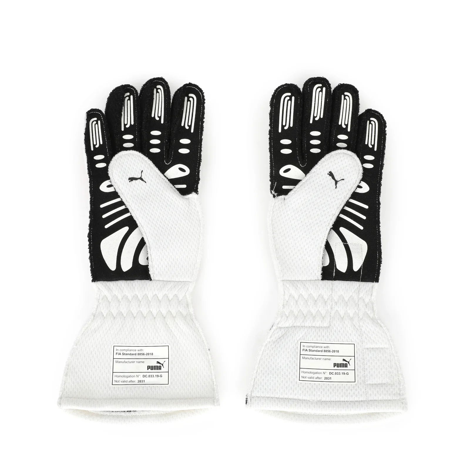 Palm view of Max Verstappen’s 2021 Red Bull Racing Turkish GP gloves – Dash Racegear.