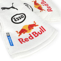 Red Bull, Esso and FIA Biotech logos on Max Verstappen’s 2021 Turkish GP gloves – Dash Racegear.