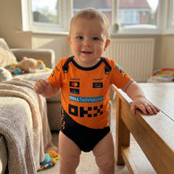 McLaren Baby Bodysuit Onesie 2025 lifestyle view for baby sports fans