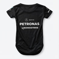 Mercedes Baby Bodysuit Onesie 2025 back view baby onesie by Dash Racegear