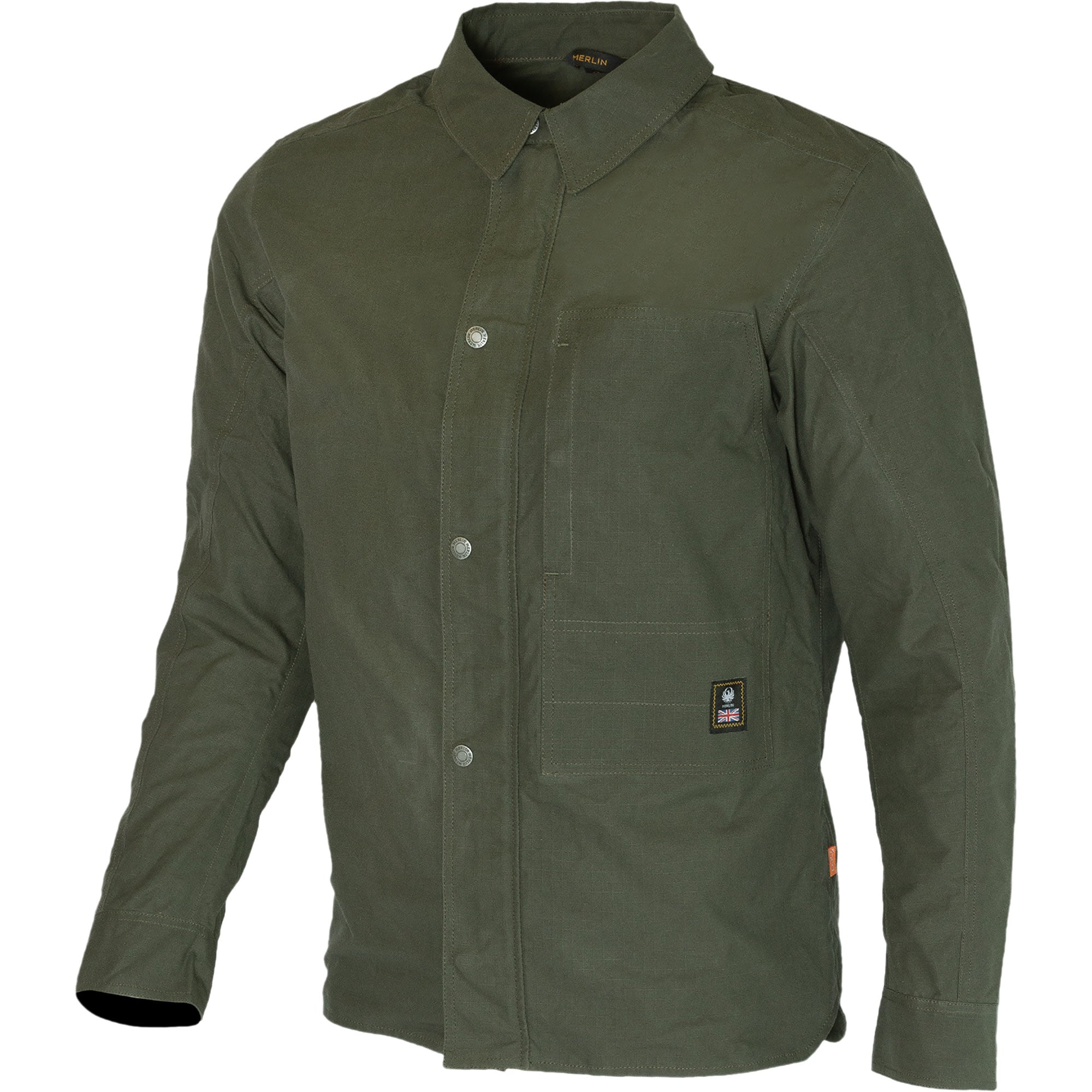 Merlin Broughton Organic Ripstop D3O Jacket - Green by Merlin - clearance motorcycle jacket