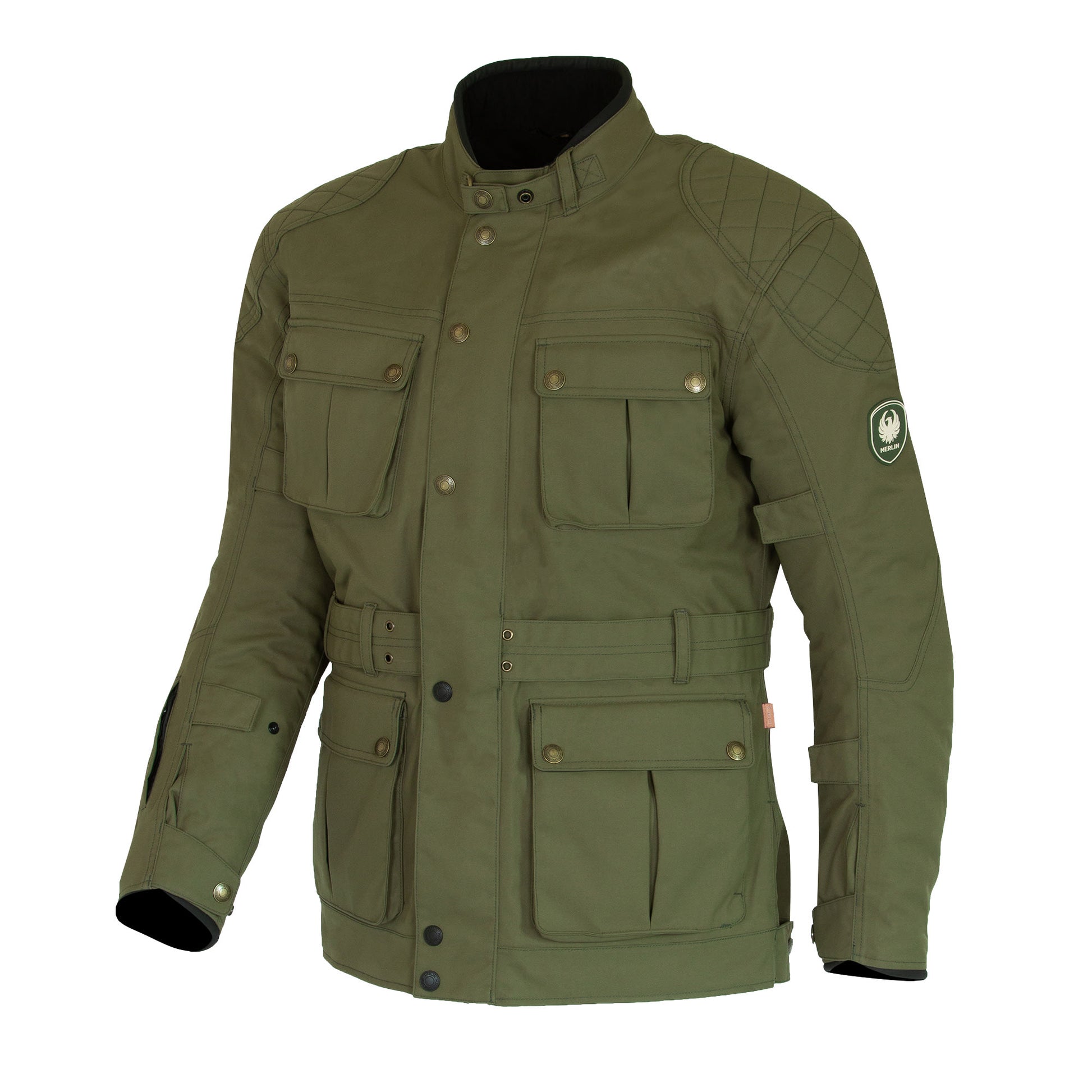 Merlin Burslem D3O Eco Laminated Jacket - Green by Merlin - clearance motorcycle jacket