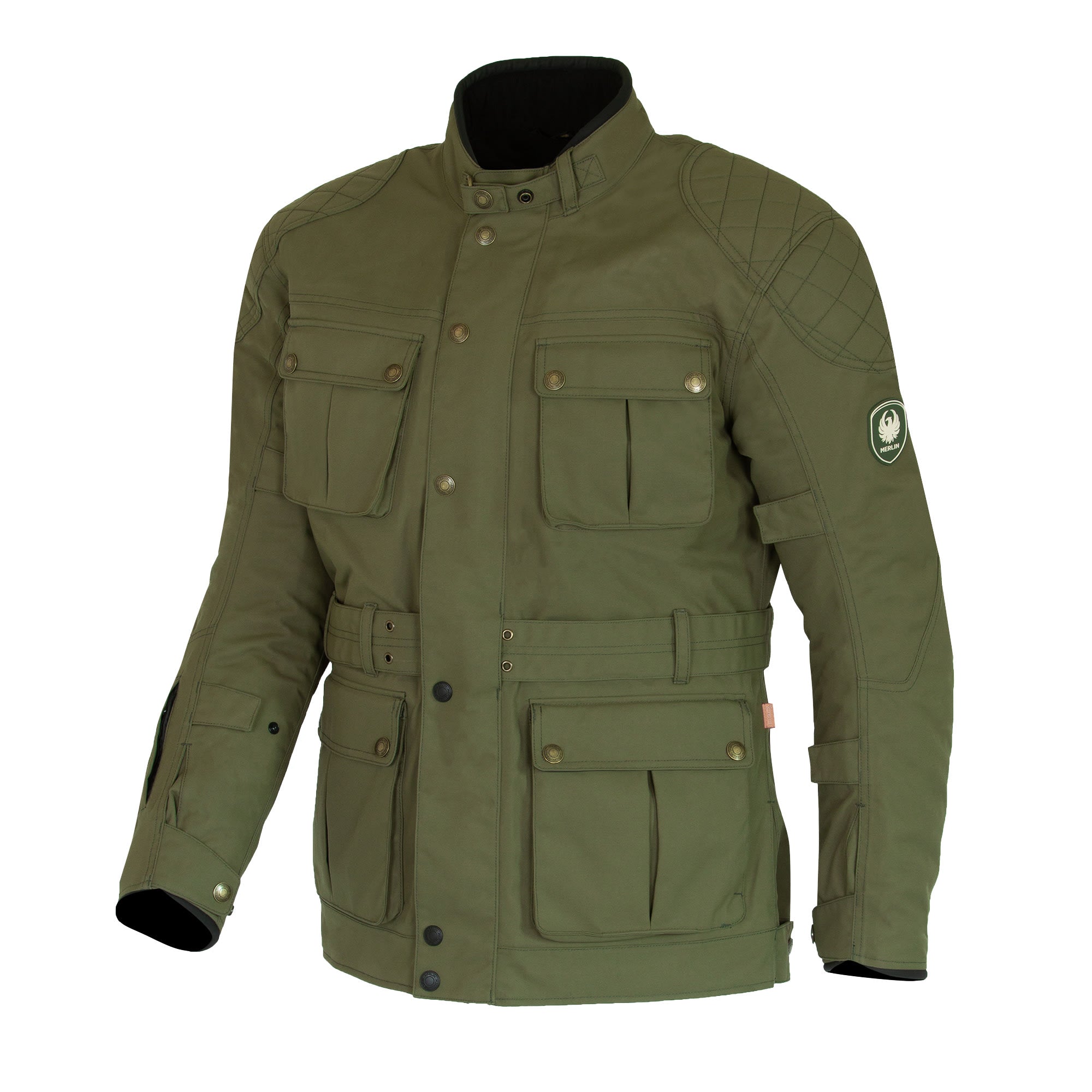 Merlin Burslem D3O Eco Laminated Jacket - Green by Merlin - clearance motorcycle jacket