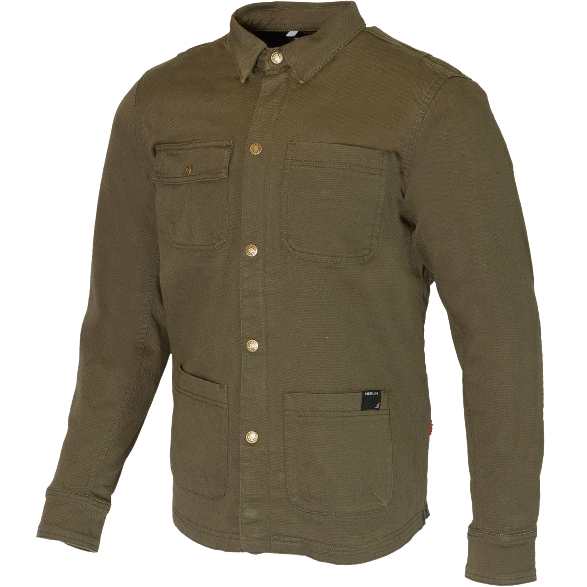 Merlin Carter S/Layer D3O Ghost Riding Shirt - Green by Merlin - clearance motorcycle jacket