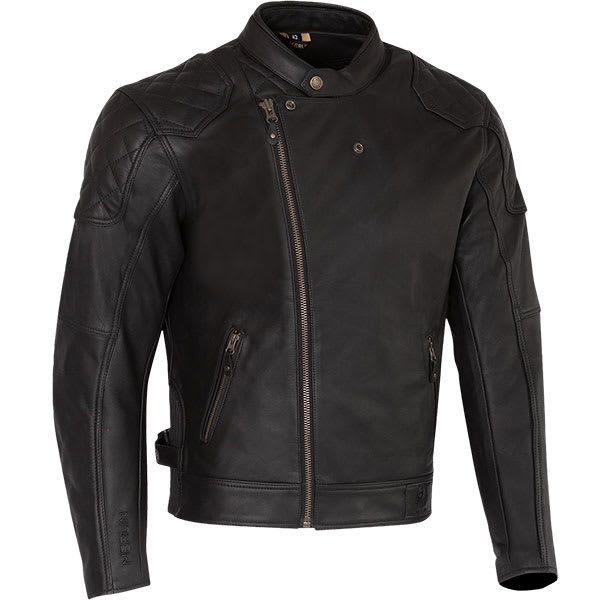 Merlin Chester Cafe D3O Leather Jacket - Black by Merlin - clearance motorcycle jacket