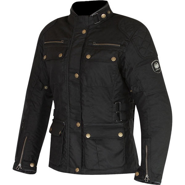 Merlin Harriet II Ladies Cotec Wax D3O Jacket - Black by Merlin - clearance motorcycle jacket