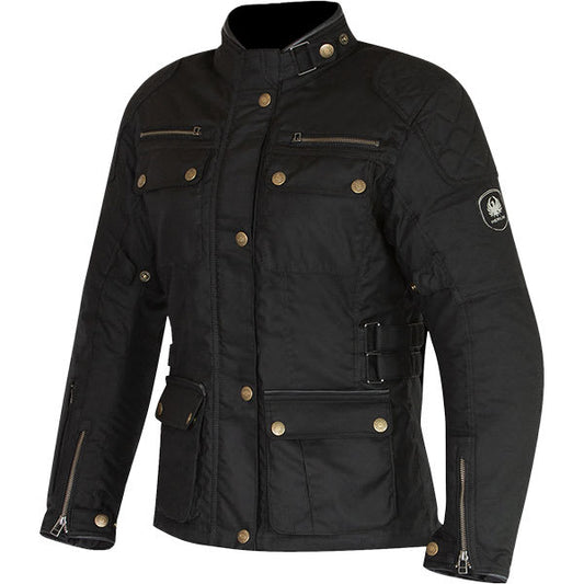 Merlin Harriet II Ladies Cotec Wax D3O Jacket - Black by Merlin - clearance motorcycle jacket