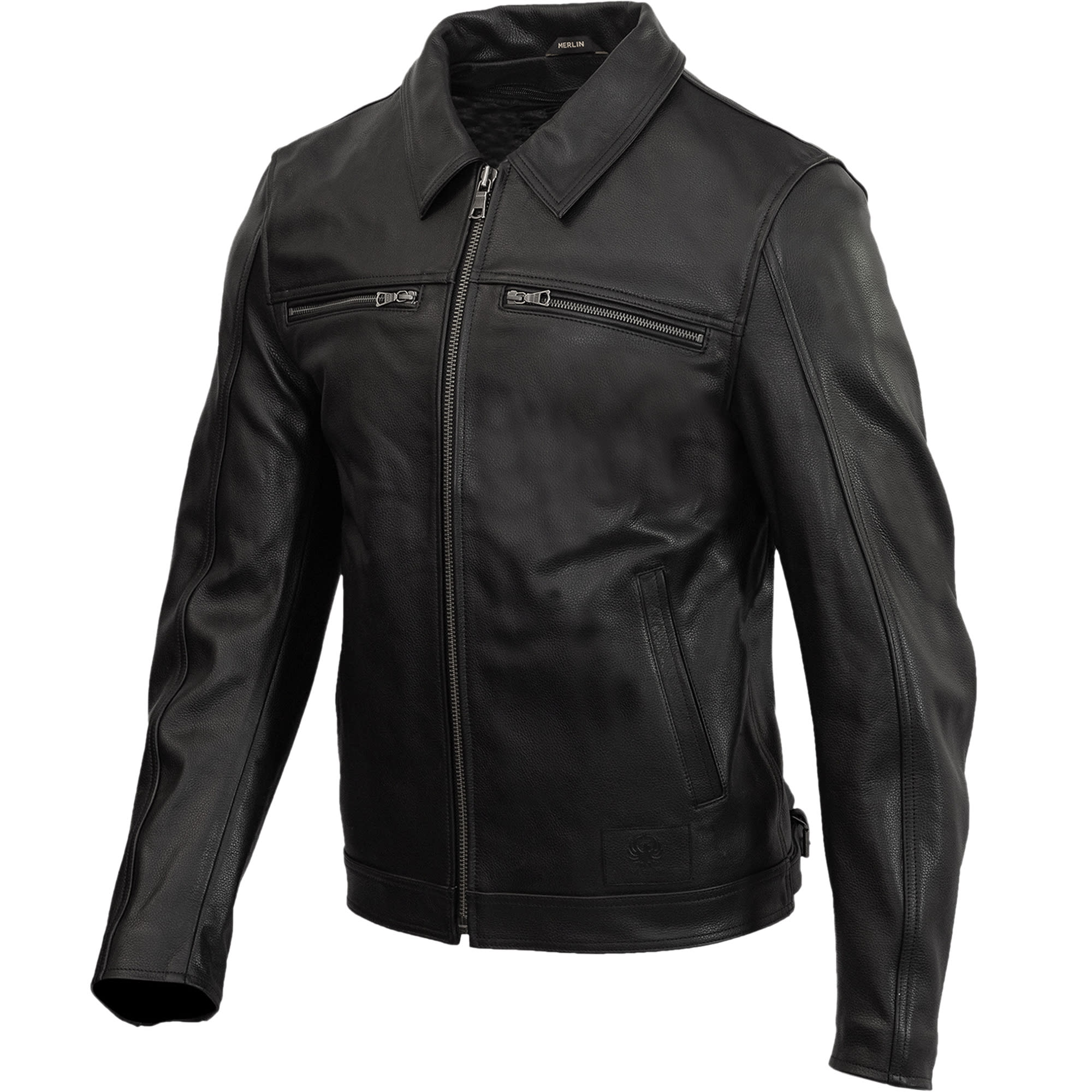 Merlin Kingsbury D3O Leather Jacket - Black by Merlin - clearance motorcycle jacket