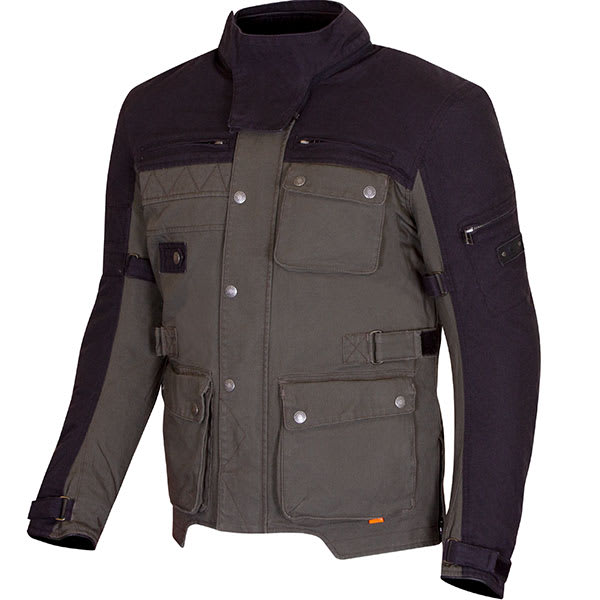 Merlin Mahala D3O Cordura DWR Explorer Jacket - Black / Olive by Merlin - clearance motorcycle jacket