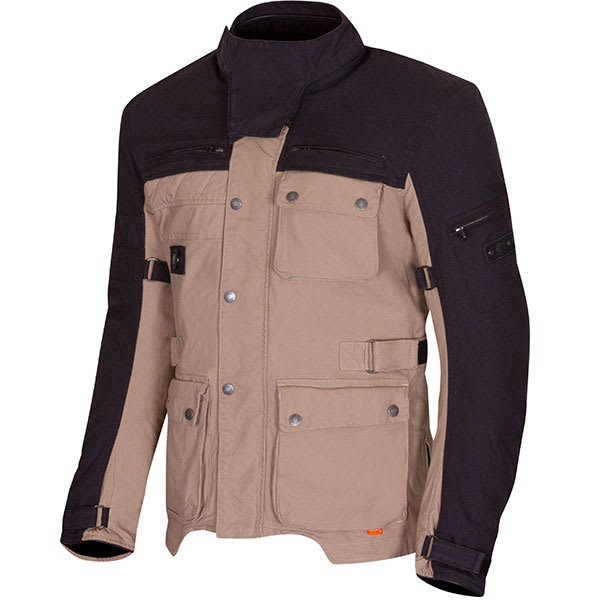 Merlin Mahala D3O Cordura DWR Explorer Jacket - Black / Sand by Merlin - clearance motorcycle jacket