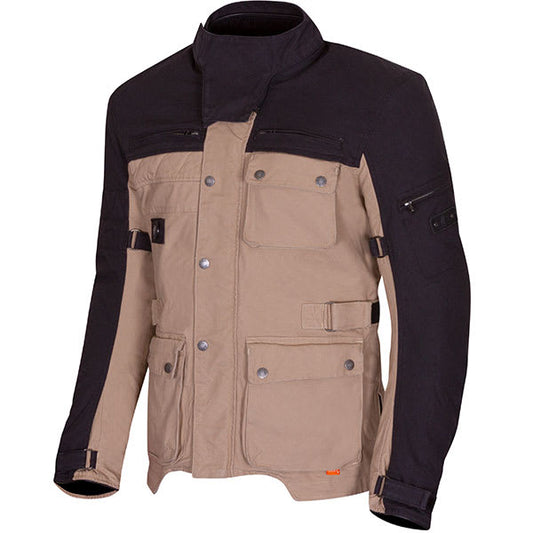 Merlin Mahala D3O Cordura DWR Explorer Jacket - Black / Sand by Merlin - clearance motorcycle jacket