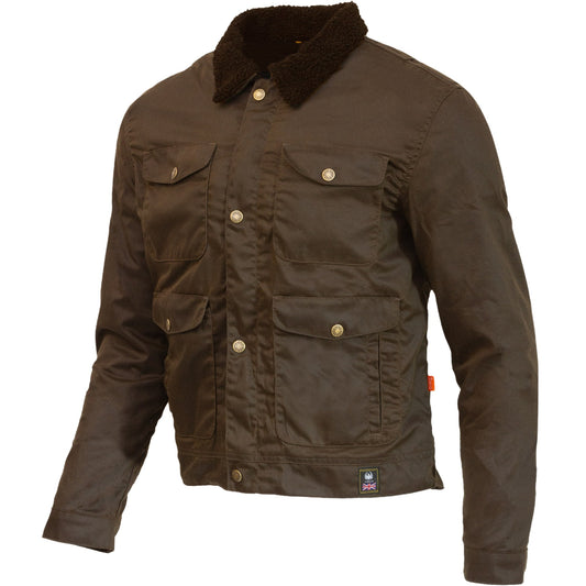 Merlin Millington D3O® Borg Jacket - Olive by Merlin - clearance motorcycle jacket