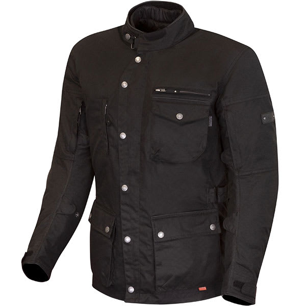 Merlin Monty D3O Waxed Cotton Explorer Jacket - Black by Merlin - clearance motorcycle jacket