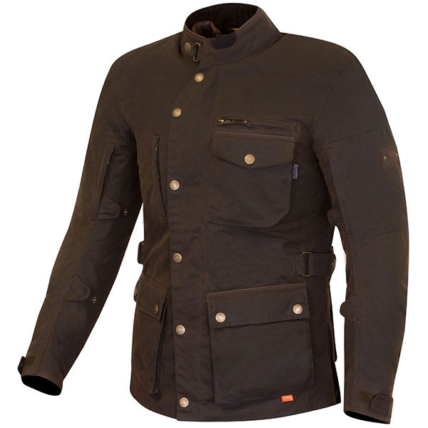 Merlin Monty D3O Waxed Cotton Explorer Jacket - Olive by Merlin - clearance motorcycle jacket