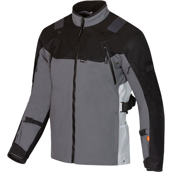 Merlin Navar Laminated D3O Explorer Textile Jacket - Black / Grey by Merlin - clearance motorcycle jacket