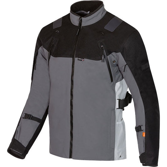Merlin Navar Laminated D3O Explorer Textile Jacket - Black / Grey by Merlin - clearance motorcycle jacket