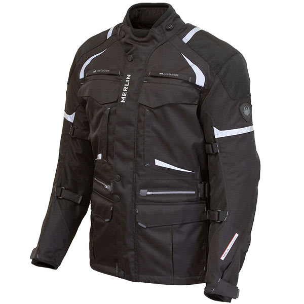 Merlin Neptune 2 WP Textile Jacket - Black by Merlin - clearance motorcycle jacket