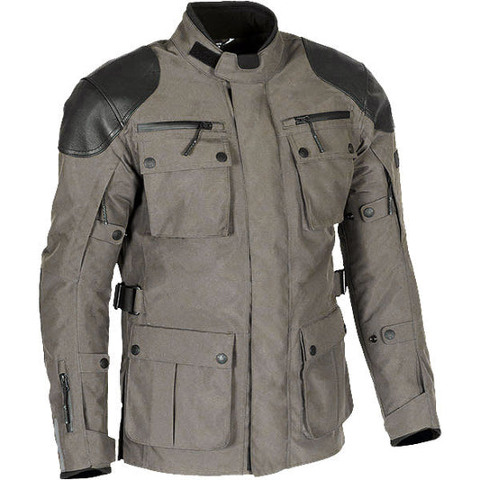 Merlin Sayan Laminated D3O Textile Jacket - Khaki by Merlin - clearance motorcycle jacket
